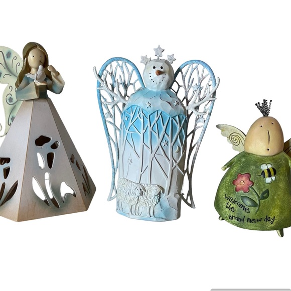 Angel Fairy Figurine Collection - HoneyPie August Moon Snow Angel - Picture 1 of 6